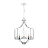 Laura Ashley Joseph Polished Chrome 5 Light Chandelier